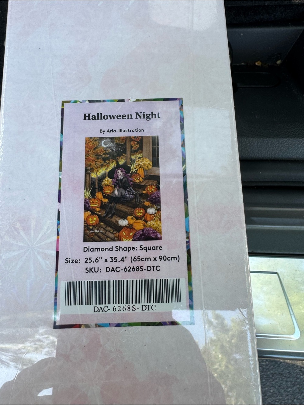 Halloween Night Diamond Art Kit - Purple & Orange